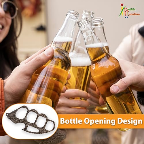NAITIK CREATION Bottle Opener | Compact Lightweight Handheld Tool for Home, Bar, Kitchen, Travel, Gifting | Multipurpose Usable as Keychain (Antique Gold) - Image 4