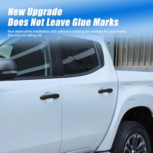 HIRUFAIT Exterior Door Handle Cover for Mitsubishi L200 Triton 2019 2020 2021 2022 2023 ABS Auto Outside Door Handle Protector Cover Trim Accessories - Image 3
