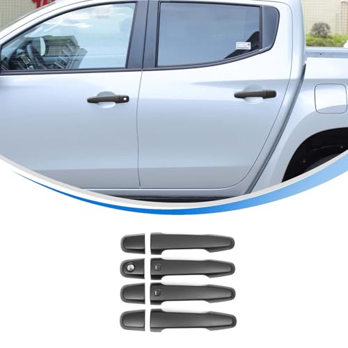 HIRUFAIT Exterior Door Handle Cover for Mitsubishi L200 Triton 2019 2020 2021 2022 2023 ABS Auto Outside Door Handle Protector Cover Trim Accessories - Image 1