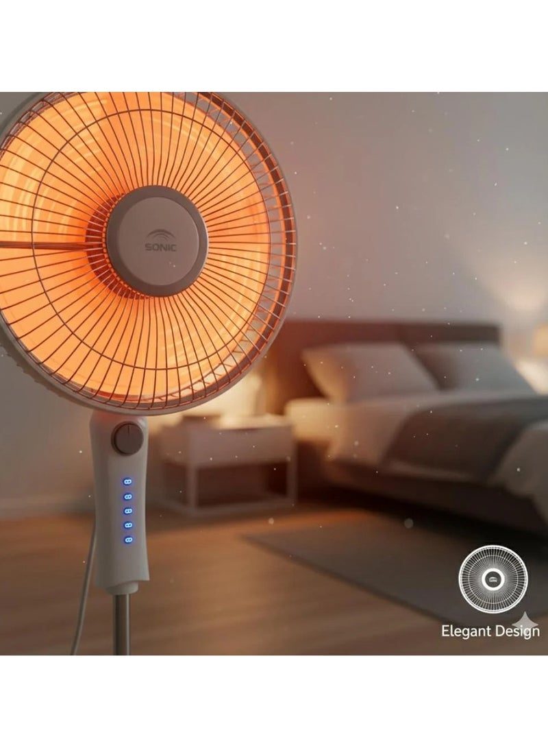 carbon ceramic heater, safe and quiet, with adjustable height, 1200W - Image 5