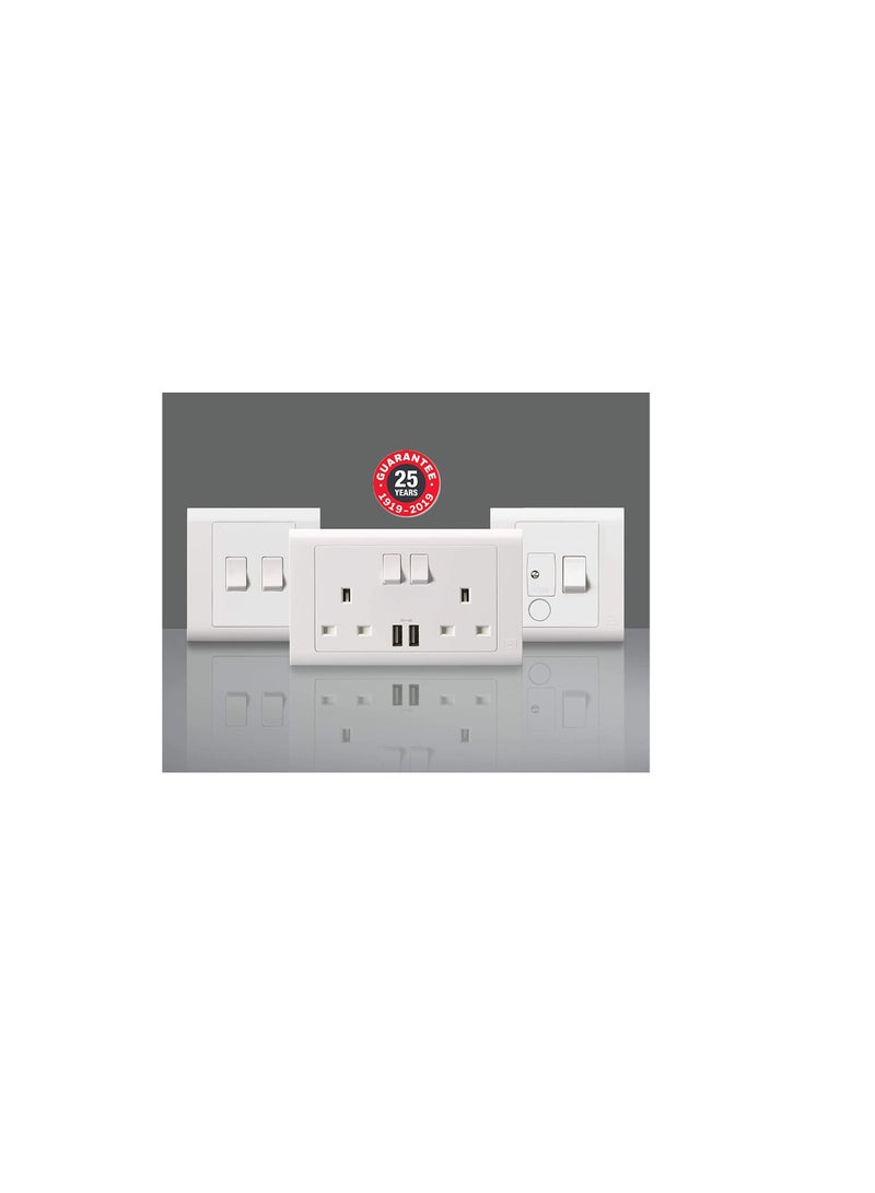 MK Essentials 13A 2G SP SWITCHSOCKET - Image 2
