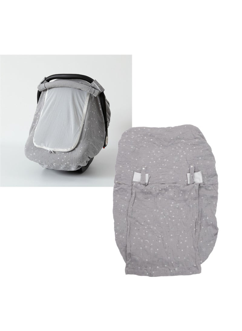 Velaurs Baby Dust Cover Cotton Gauze Windproof Mosquito Proof Baby Stroller Accessories - Image 1