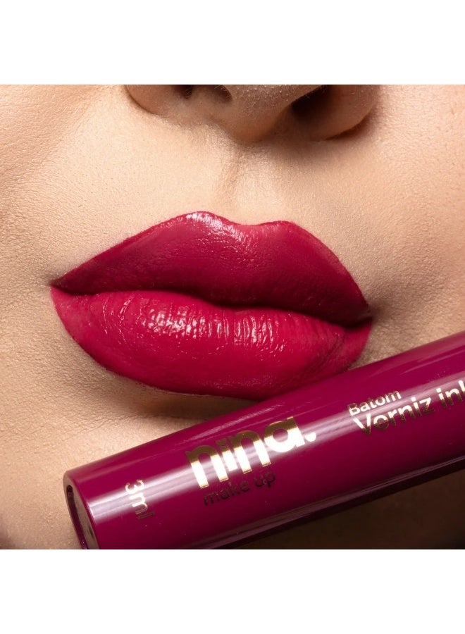 Nina Makeup INK VARNISH LIQUID LIPSTICK - 04 CRUSH - NINA MAKEUP - Image 2