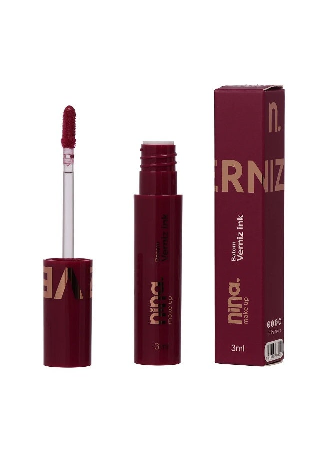 Nina Makeup INK VARNISH LIQUID LIPSTICK - 04 CRUSH - NINA MAKEUP - Image 4