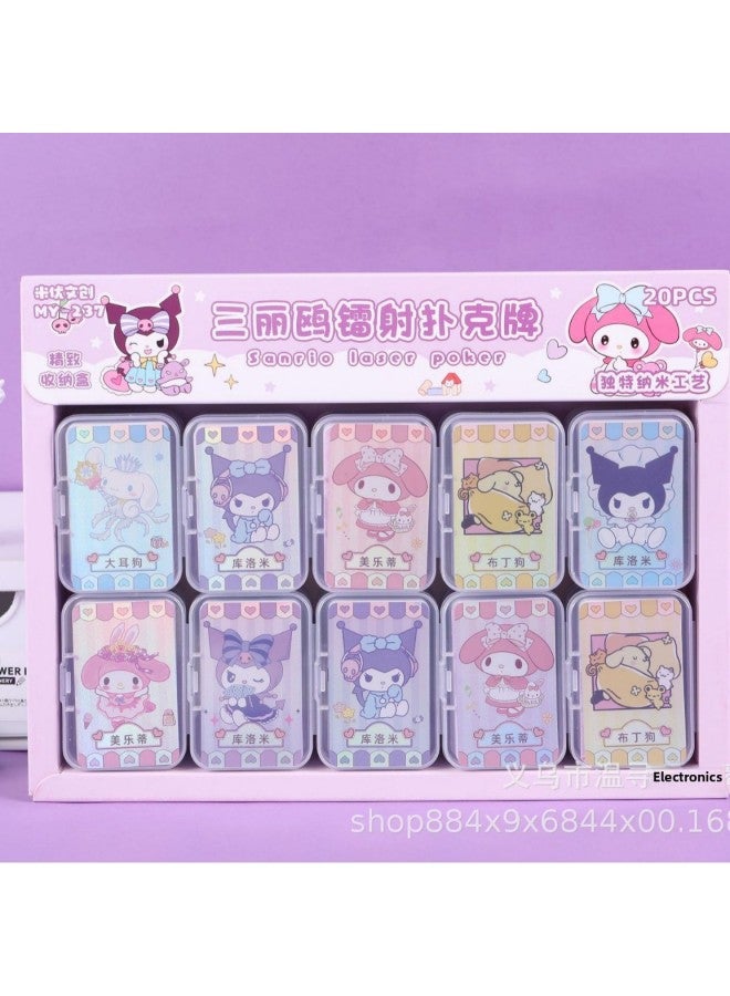 Sanrio Children's Educational Creative Mini Fingertip Poker Outdoor Portable Card Fun Small Size Poker