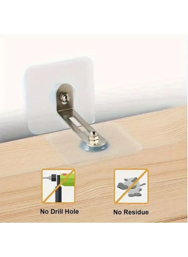 6pcs Heavy Duty Metal Furniture Anti Tip Safety Wall Anchors No Drill Expansion Screw - Image 3