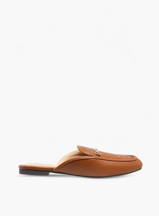 Celeste Women Monogram Embossed Mules - Image 1