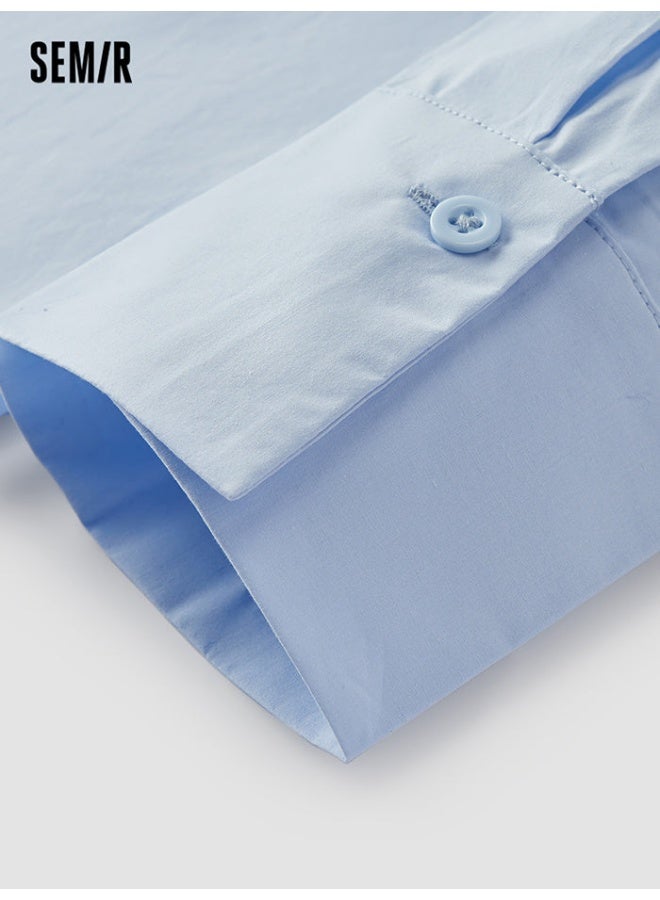 SEMIR Women's Solid Colored Shirt With Knitted Vest - Image 4