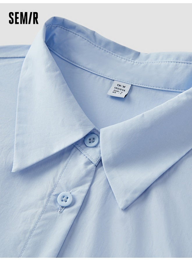 SEMIR Women's Solid Colored Shirt With Knitted Vest - Image 3