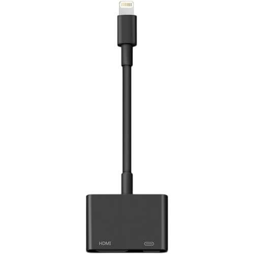 Microwoo Lightning to HDMI Adapter for iPhone Apple MFi Certified Digital AV Dongle1080P Sync Screen Cable with Lightning Charging Port for iPhone iPad to TVProjectorMonitor No Need Power Supply - Image 1