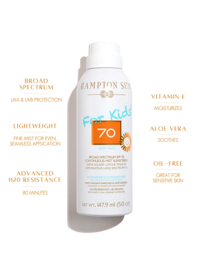 هامبتون صن رذاذ كونتينيوس واقي بعامل حماية SPF 70