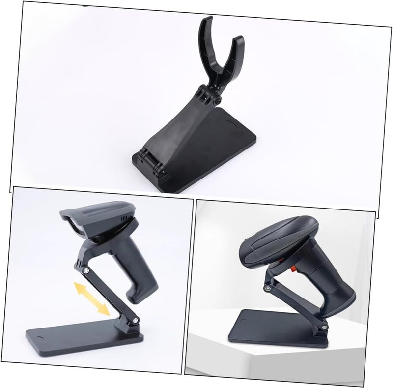 Multi-Angle Adjustable Barcode Scanner Stand for Hands Use Retail and Supermarkets Compact and Stable Design Foldable Base for and Storage - Image 3