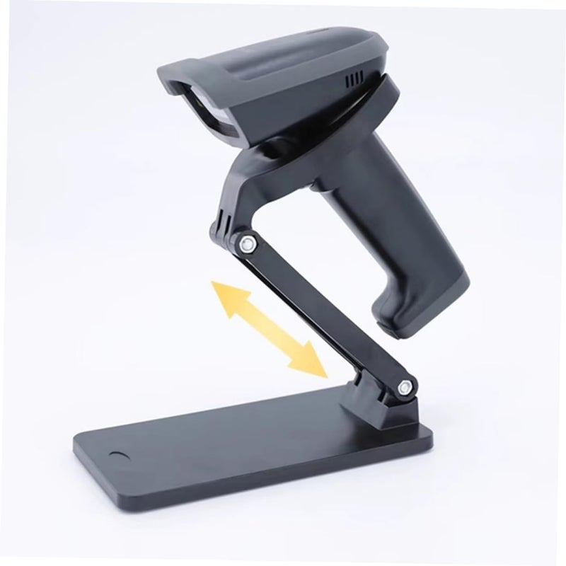 Multi-Angle Adjustable Barcode Scanner Stand for Hands Use Retail and Supermarkets Compact and Stable Design Foldable Base for and Storage - Image 4
