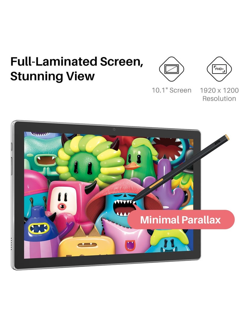 HUION Kamvas Slate 10 Standalone Drawing Tablet, 10.1-inch Full-Laminated Screen, Android 12 Creative Tablet, 8GB+128GB, Stylus Pen with 4096 Pressure Levels, No PC Needed Space Grey - Image 3