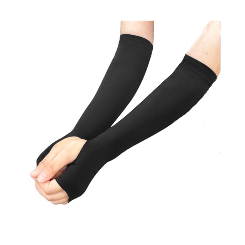 Topeter Passing Forearm Sleeve with Protection Pad for Teen Girls and Boys Men and Women Volleyball Wrist Guard 1 Pair Black S