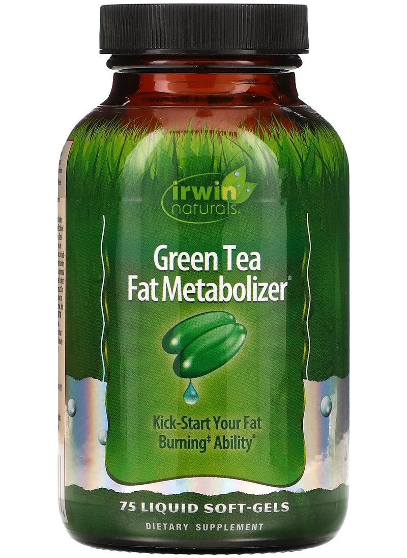 Irwin Naturals Green Tea Fat Metabolizer, 75 Liquid Soft-Gels 