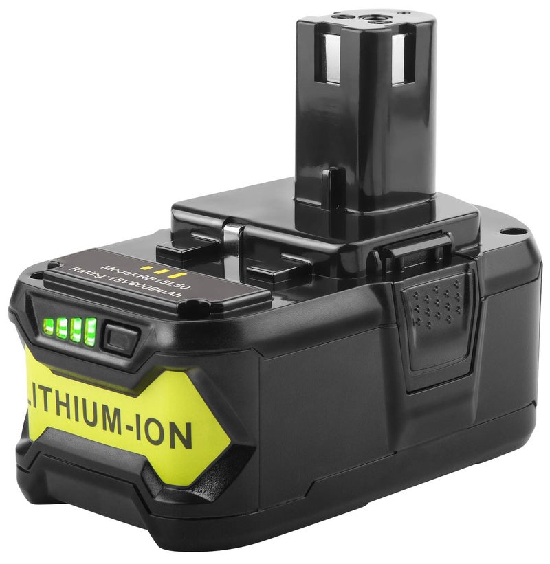 Fancy Buying 18V 6.0Ah P108 Battery Replacement for Ryobi 18 Volt Battery Lithium P102 P103 P104 P105 P107 P109 P122,Battery for Ryobi ONE+ Cordless Drill Tool (1Pack) - Image 1