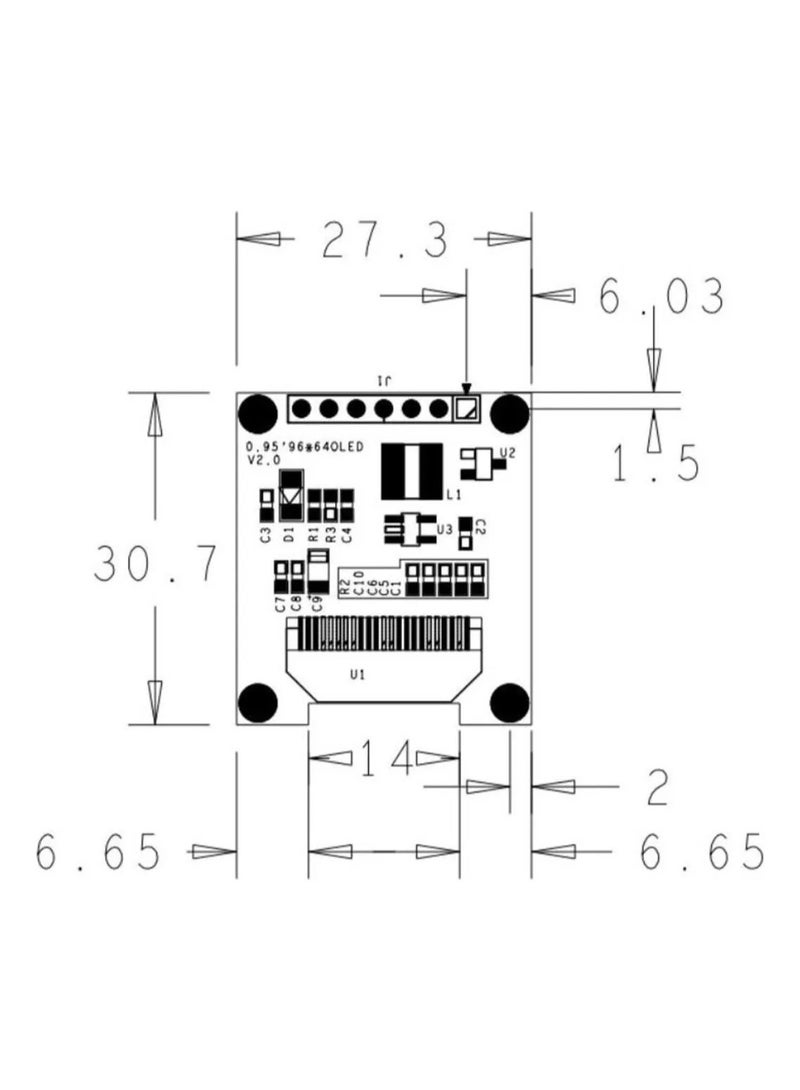 0.95 Inch SSD1331 OLED Module 65K Colors SPI Interface Compatible with Arduino/51/STM32 - Image 4