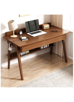 HXDream Computer Desk,Writing Desk With Drawers and Storage Shelves,120 * 55 * 81CM Home Office Desk,Suitable for bedroom, study room, living room  - Image 1