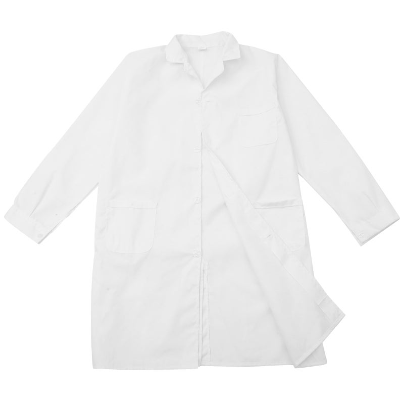 Professional Laboratory Coat Sleeve Coat Costume White Laboratory Coat for Men - Image 1