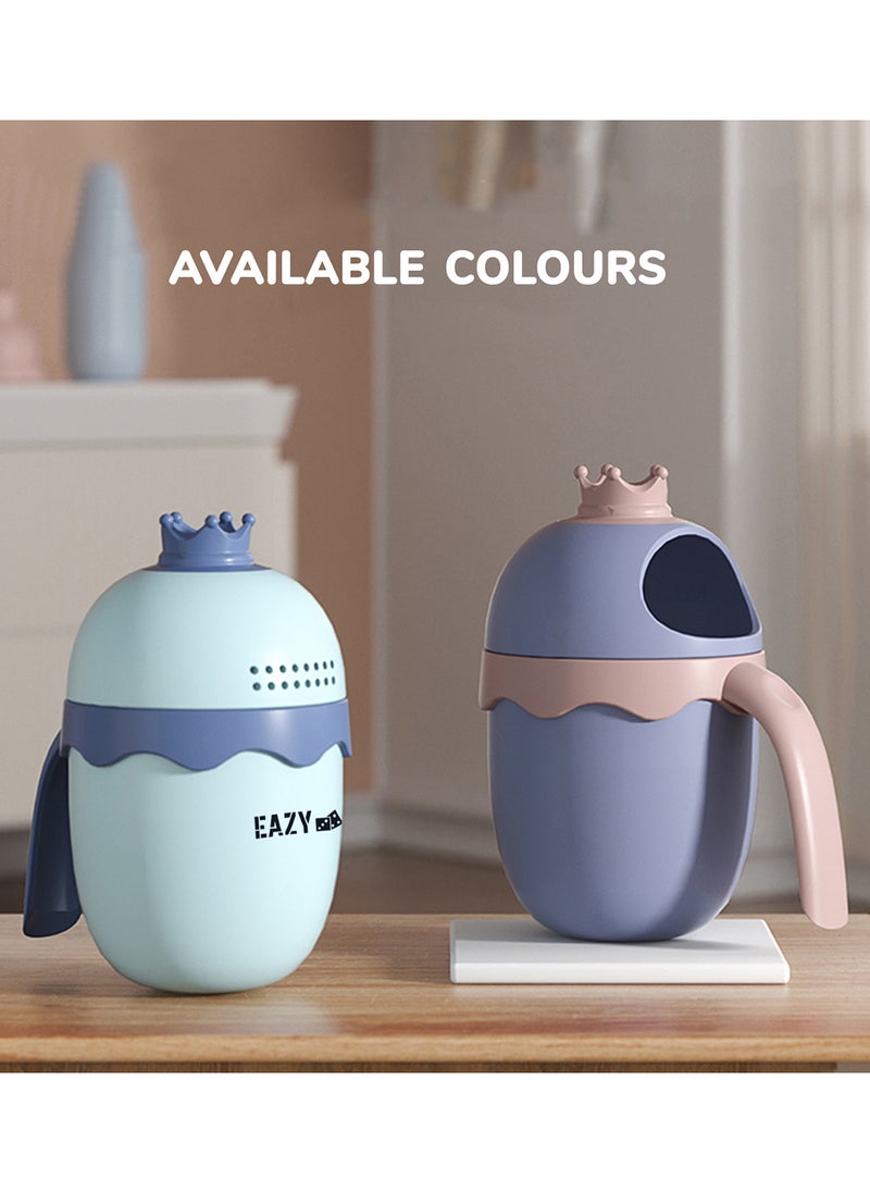 Eazy Kids Royal Baby Head Shampoo Wash Rinse Shower Mug - Blue, 500Ml  - Image 4