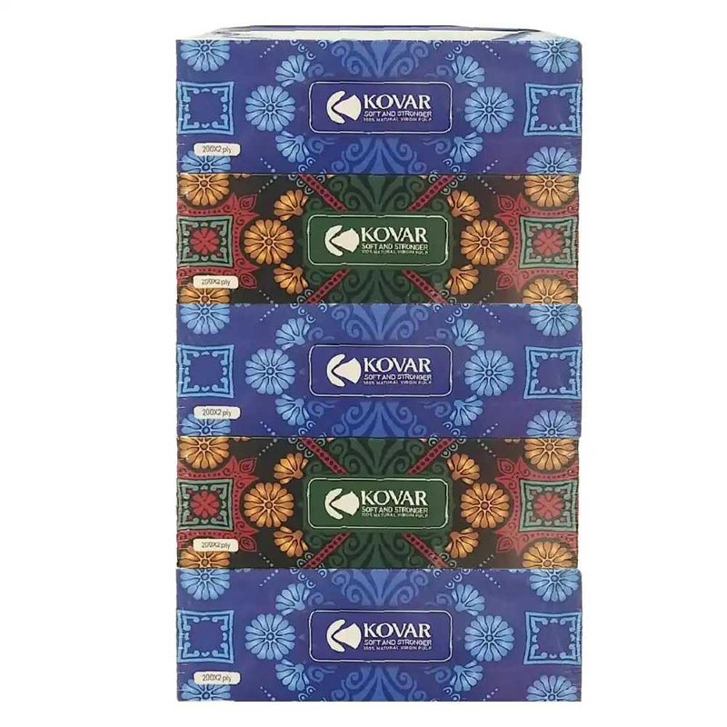 Kovar Soft And Stronger Hygienic Facial Tissue Paper- 5X500sheets - Image 1