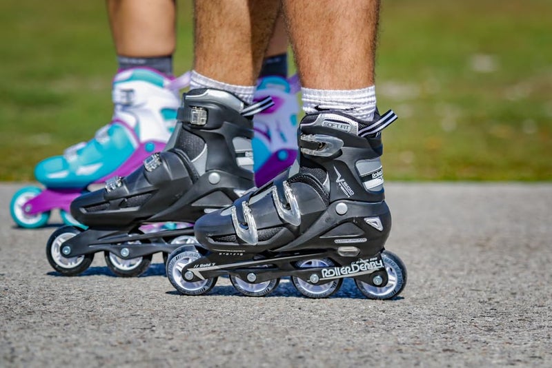 Roller Derby V-Tech 500 Adjustable Performance Inline Skates for Men, Women, Kids, Teens, Large (6-9), Black - Image 5