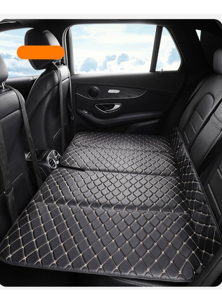 Organized Home - Folding Leather Travel Resting Pad Car Camping Bed Compatible With Light Cars SUV MPV Stable Breathable Suitable For All Seasons - Image 1