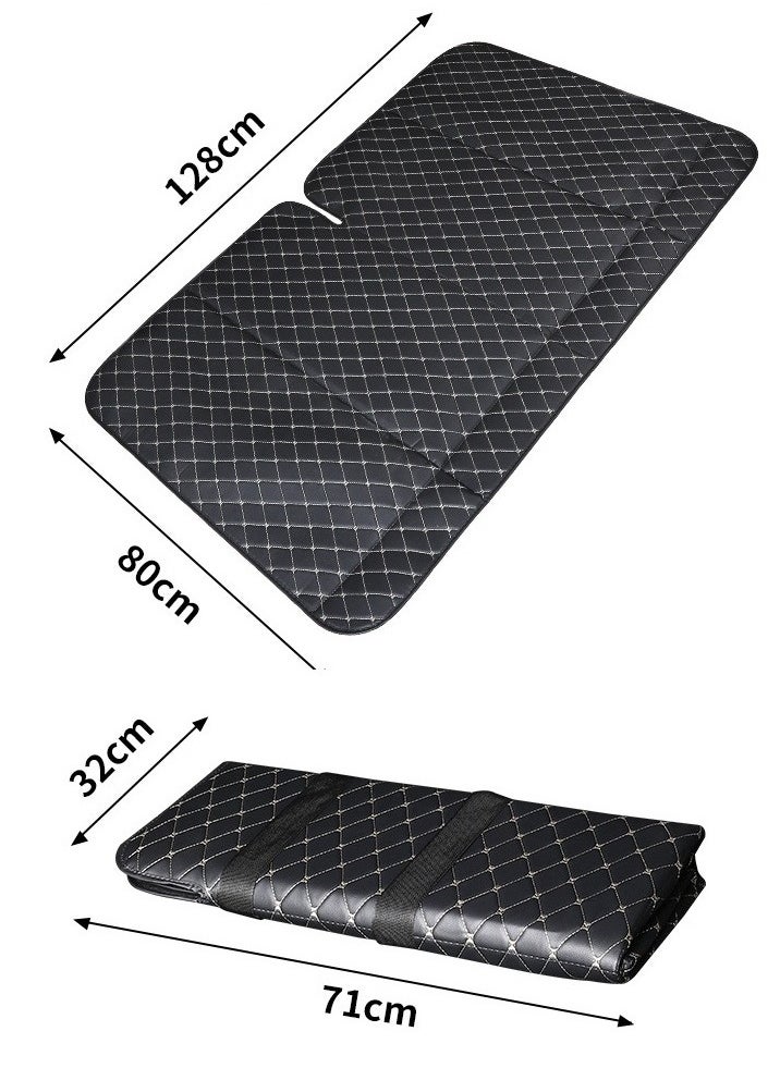 Organized Home - Folding Leather Travel Resting Pad Car Camping Bed Compatible With Light Cars SUV MPV Stable Breathable Suitable For All Seasons - Image 1