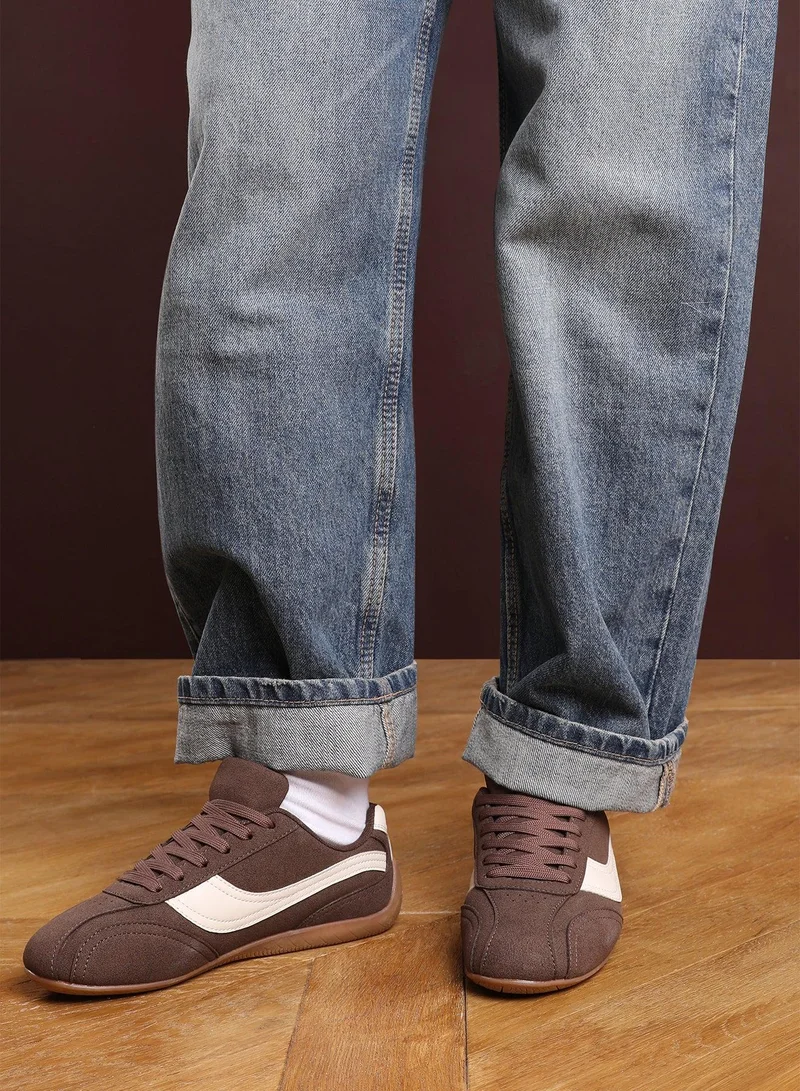 Where's That From 'Venice' Low-Top Lace up trainer with Contrast Side Stripe