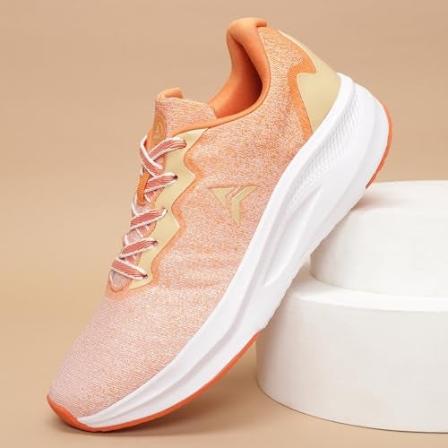 AVANT Women's Voltura Running Shoes - Superior Cushioning, Superior Traction, Anti Skid, Lightweight, Shock Absorption Tech, Sports Footwear (AVWSH048CL01UK6_Orange_UK6) - Image 2