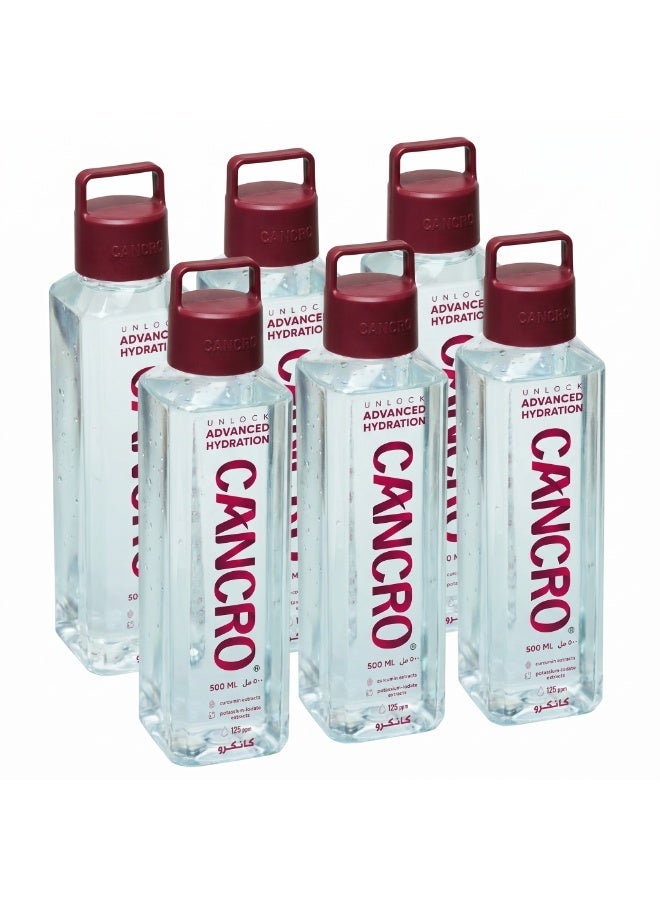 CANCRO DRINK Cancro 125 PPM Deuterium Depleted Drink Non Carbonated Water Based Beverage 500ml Pack of 6 - Image 1