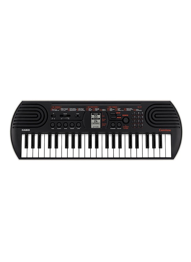 CASIO - Mini Keyboard For Kids 44 Keys 100 Tones  Black - Image 1