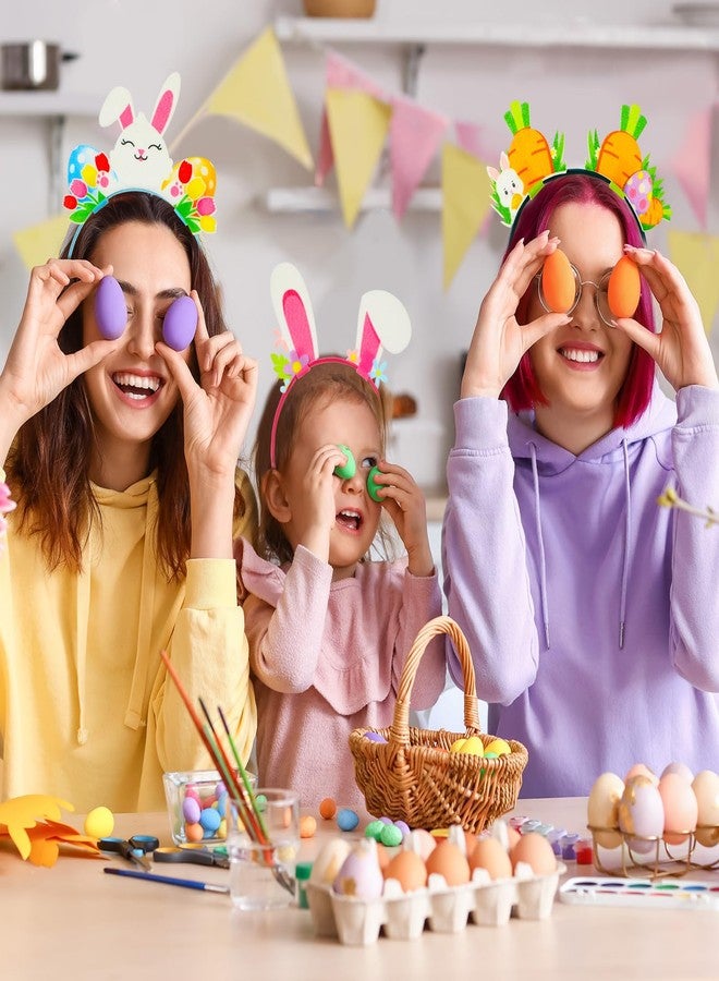 Capoda 16 Pieces Easter Party Headband Felt Bunny Head Boppers Chick Bunny Ears Headwear Photo Booth Props for Easter Party Decorations Favors Costume Accessories Gifts - Image 5
