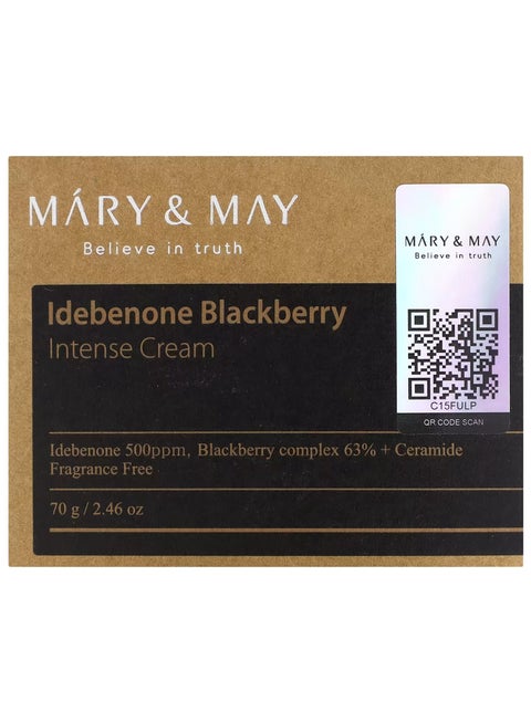Idebenone Blackberry Intense Cream, 2.46 oz (70 g)