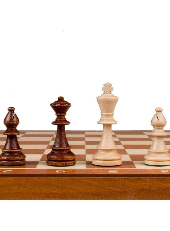 Wegiel Handmade European Professional Tournament Chess Set With Wood Case - Hand Carved Wood Chess Pieces & Storage Box To Store All The Piece - Image 2