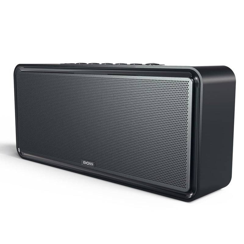DOSS SoundBox XL Bluetooth Speaker with Subwoofer, 32W Loud Sound, Booming Bass, Dual DSP Technologies, 10H Playtime, TWS, 2.1 Audio Channel, Ideal Christmas & White Elephant Gift for Men, Women-Black - Image 1
