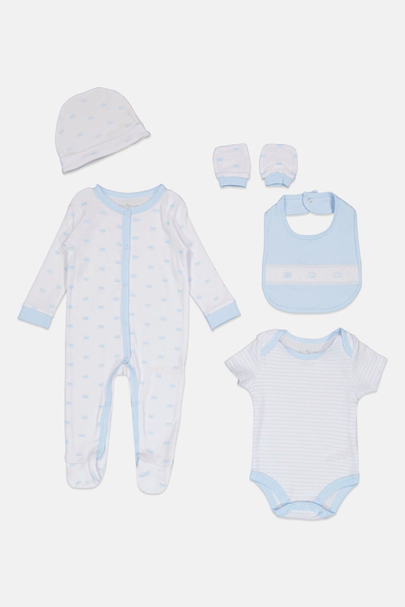 Rock-A-Bye Baby Boutique Toddlers Boy 5 Pieces Hanging Gift Set, Multicolor  - Image 1