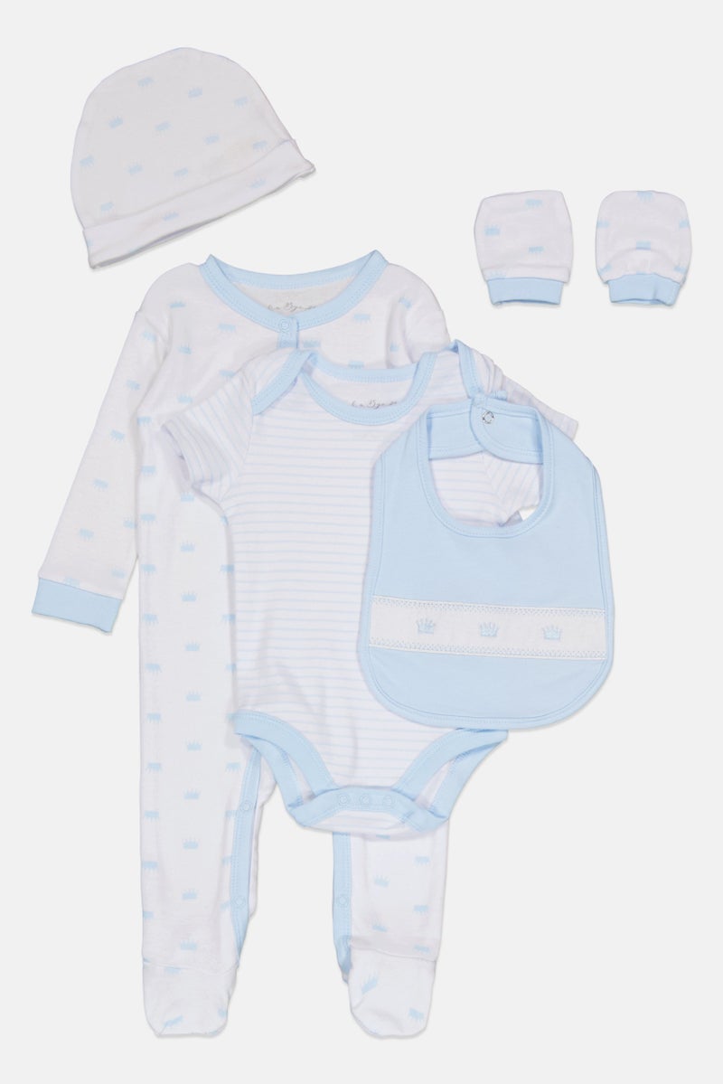 Rock-A-Bye Baby Boutique Toddlers Boy 5 Pieces Hanging Gift Set, Multicolor  - Image 3