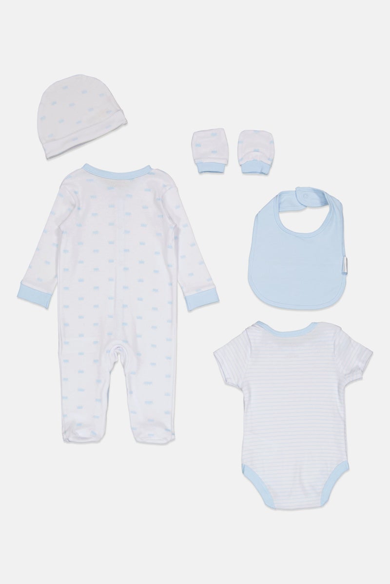 Rock-A-Bye Baby Boutique Toddlers Boy 5 Pieces Hanging Gift Set, Multicolor  - Image 2