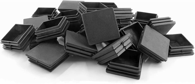 Uenhoy 30 Pcs 2" Square Plastic Plugs Insert End Caps Black Tubing End Caps for Square Tube, Chair Legs, Fence - Image 1