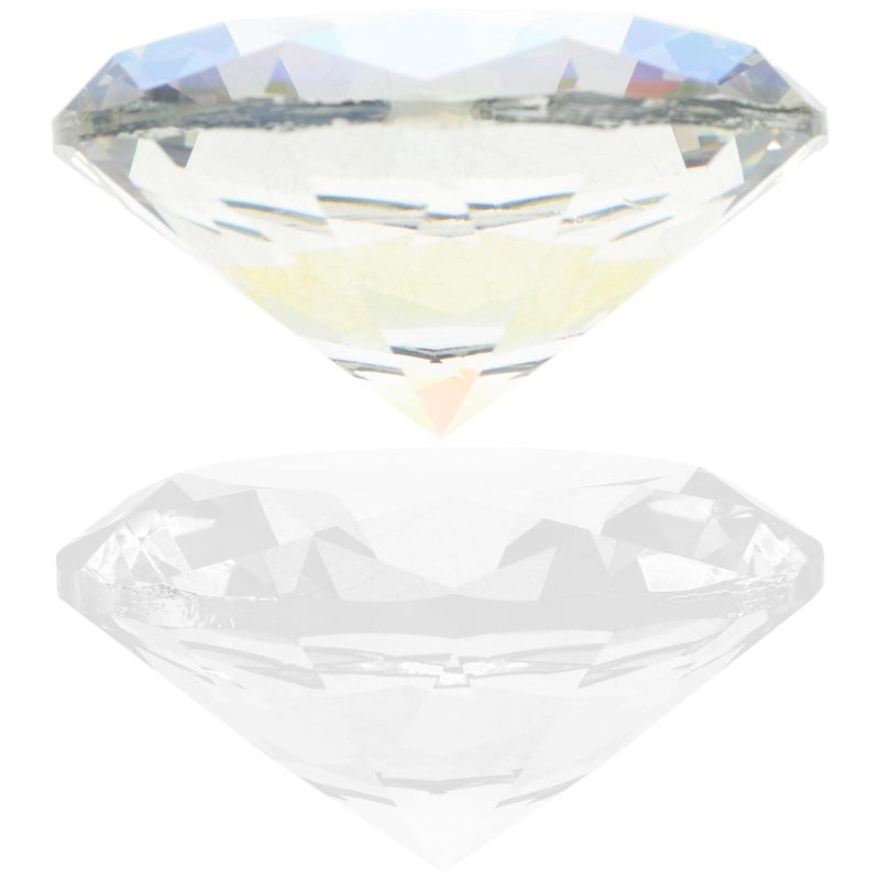 Iridescent Crystal Diamond Photo Props 80mm for Wedding Studio - Image 2