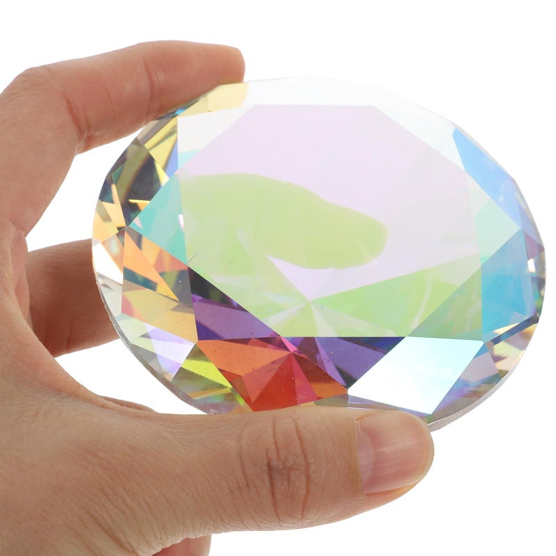 Iridescent Crystal Diamond Photo Props 80mm for Wedding Studio - Image 5