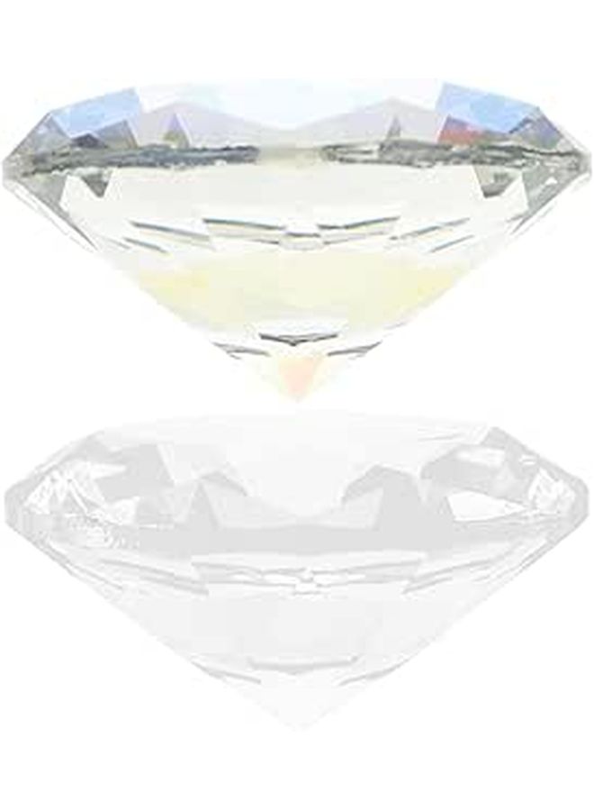 Iridescent Crystal Diamond Photo Props 80mm for Wedding Studio - Image 1