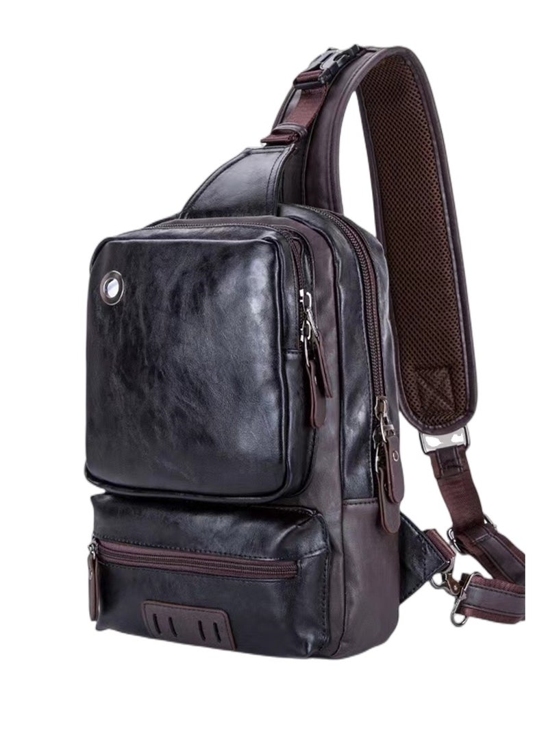 Skycare - Skycare Large Capacity Sling Crossbody Bag Shoulder Backpack for Men Chest Bags Casual Daypack for Business Travel Cycling - Image 1