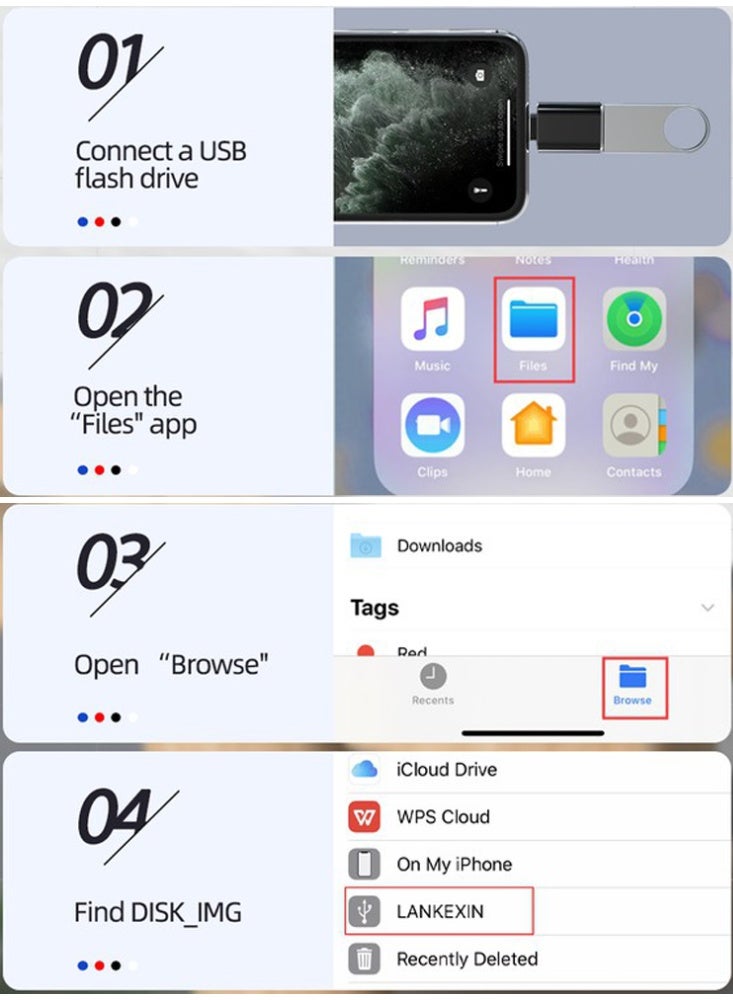 الفضاء الرقمي محول وصلة OTG من USB-C إلى USB 3.0 بسرعة 5Gbps | يدعم ربط فلاش درايف وذراع التحكم بالألعاب | متوافق مع آيفون 15، 16، 17 برو وبرو ماكس، ماك بوك، وأندرويد - Image 3