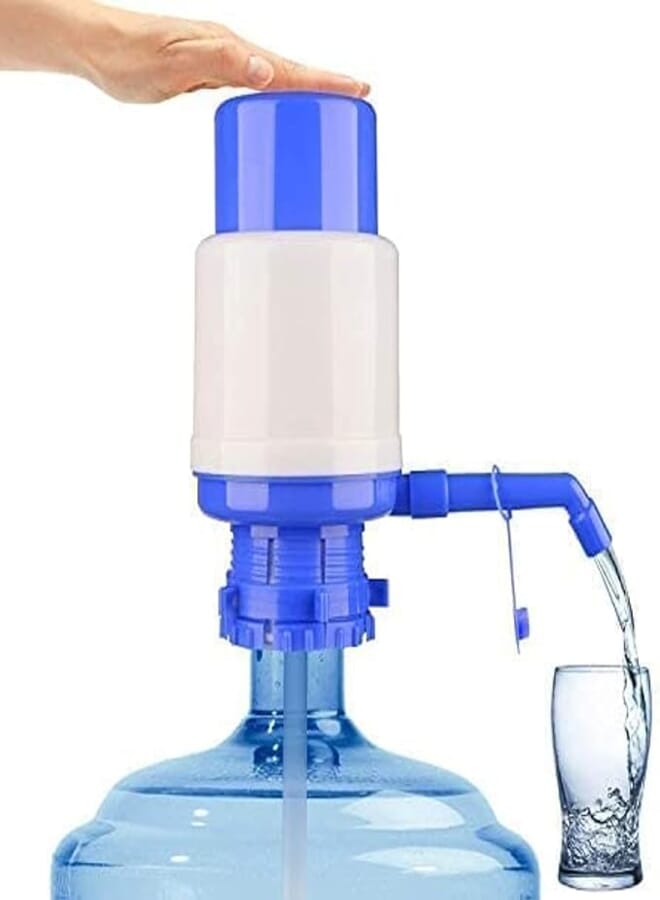 SHOWAY PAMEER™, Manual Water Pump, BPA-Free Hand Pressure Drinking Dispenser, Water Pump for 2-6 Gallon Water Bottle and Jug with Fitting Cap, BPA-Free Hand Pressure Drinking Water Pump with 3 Tube Lengths.