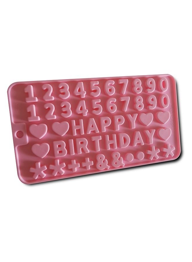 Numbers  Happy Birthday Silicone Candy Fondant  Molds - Image 1