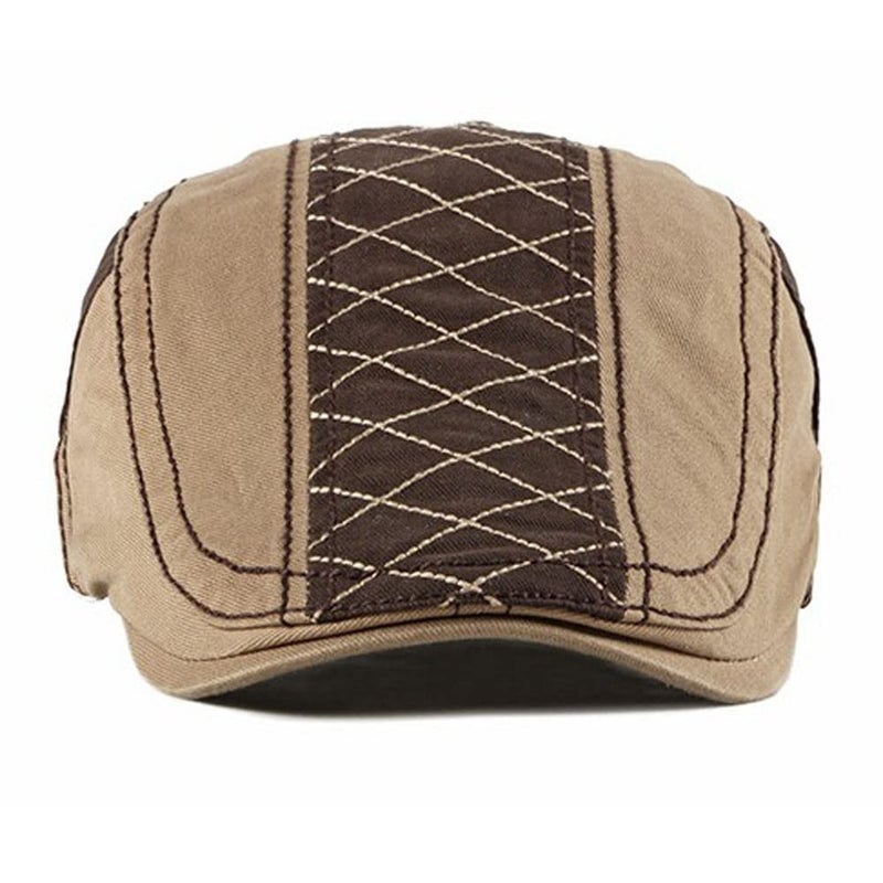 Qunson 2 Pack Men's Cotton Flat Cap Ivy Gatsby Newsboy Hat - Image 3