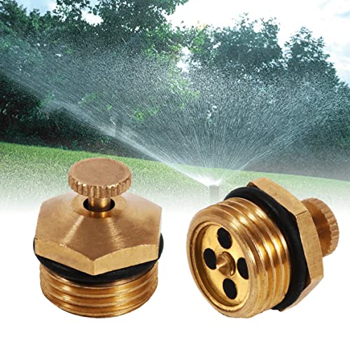 Oligitdi Set of 5 Brass Drip Irrigation Heads High Pressure Nozzle Sprinklers Heads for Watering Garden,Farm,Flower (External Thread Diameter 20mm,Spray Range 3-5m) - Image 3